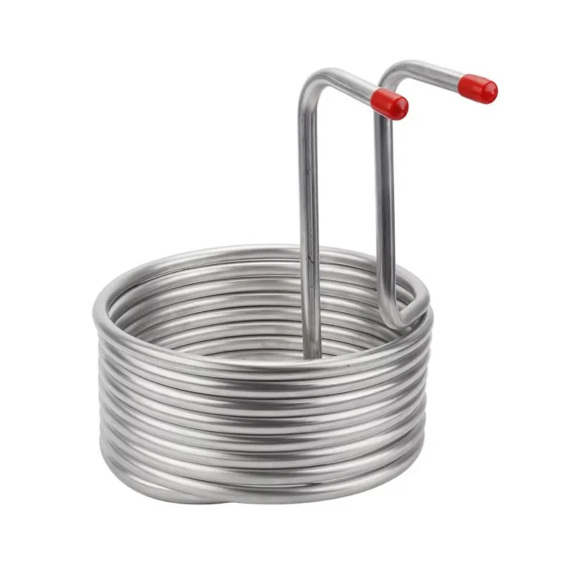 Stainless Steel Wort Chiller Beer Cooling Coils Beer Cooling Pipes Immersion Cooling Tube for Home Ice Bath Brewing Tubing Coil