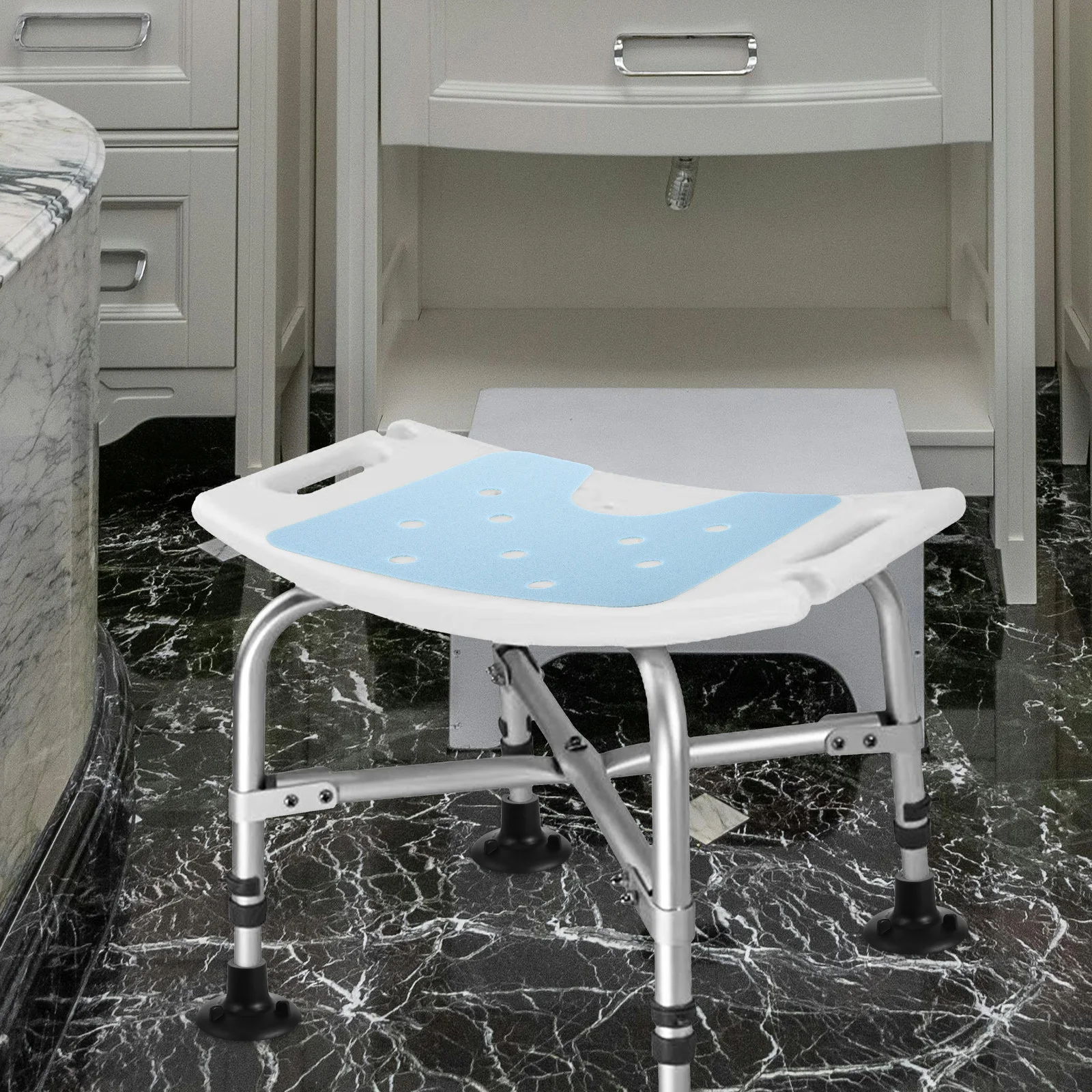 

4Pcs Toilet Chair Non Slip Rubber Feet Pads Replacement 24mm Shower Bedside Commode Chair Leg Caps Floor Protectors