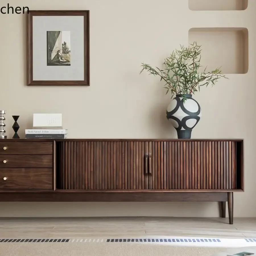 TV floor-to-ceiling cabinet light luxury small apartment coffee table combination living room TV cabinet