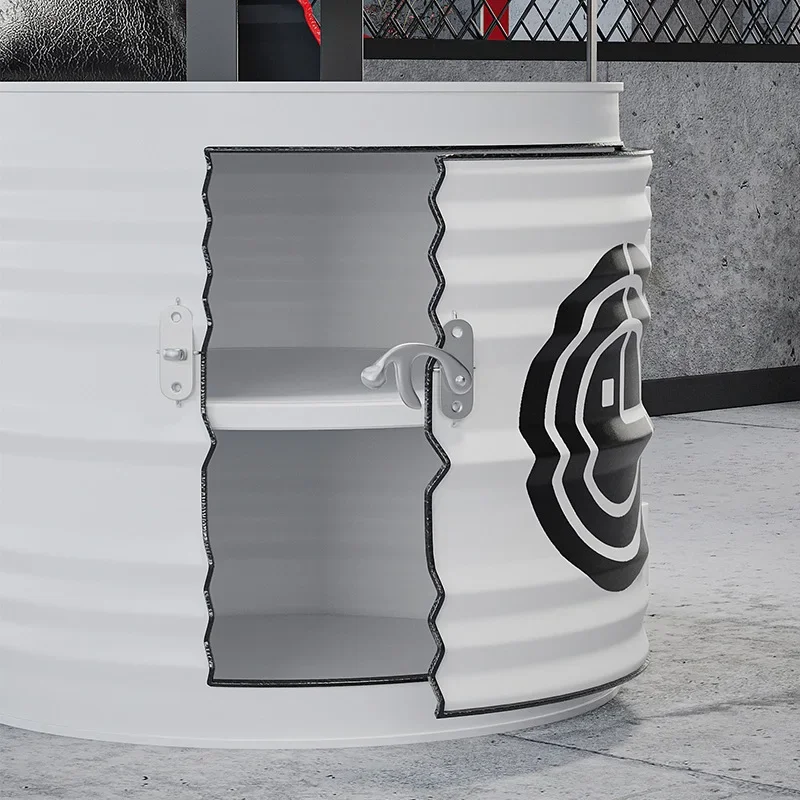 Negozio di tè al latte caffetteria Internet celebrità combinazione tavolo e sedia bar lounge stile industriale retrò creativo olio di ferro battuto dr