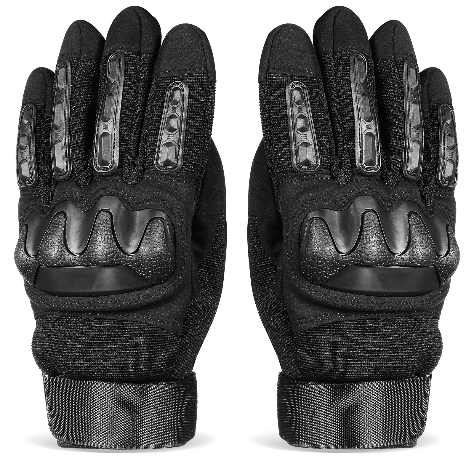 

1 Pair Gloves Lightweight Full Finger Motorcycle Riding Gloves Impact Resistant Touch Screen Compatible Outdoor Sports