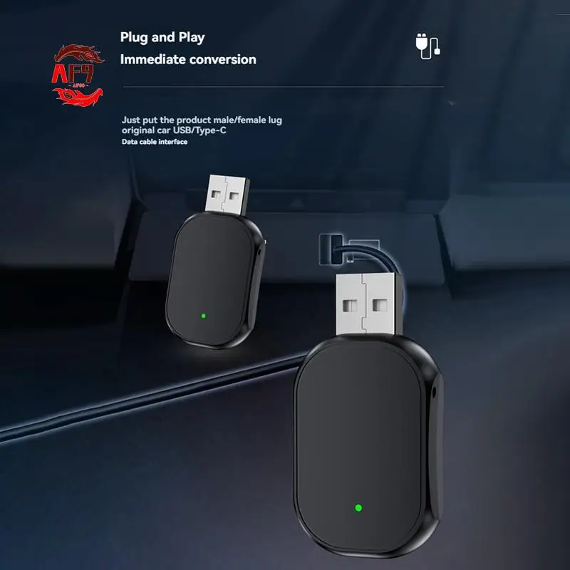 

AF90-USB Type C 2 In 1 Wireless Carplay Android Auto Adapter Wireless Car Adapter Convert Wired Android Auto To Wireless