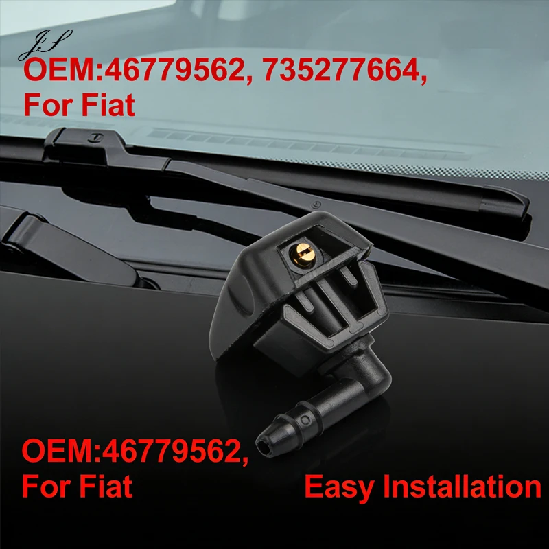 

2 шт. форсунки омывателя лобового стекла 735277664 для Fiat Punto Panda 2003-2012 Ducato Doblo, запасная часть