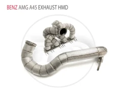 HMD Exhaust Manifold Downpipe for Benz AMG A45 Car Accessories With Catalytic Converter Header Without Cat Pipe