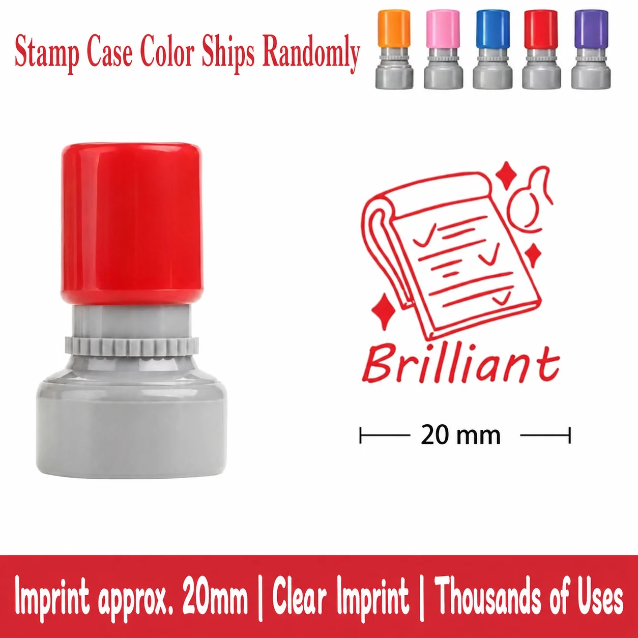 Student Homework Grading Stamp Pre-Inked Teacher Grading Stamp Encouragement Comment Stamp Compact For Home Tutoring English