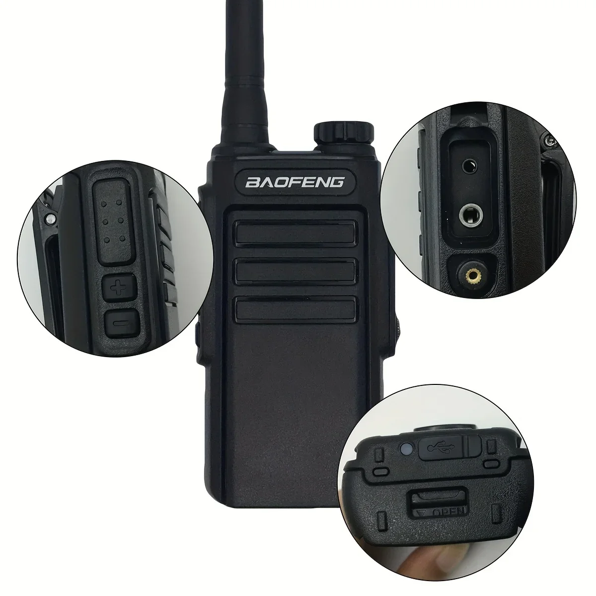 Bao Feng impermeável Walkie Talkie, Long Range Intercom profissional, simples e fácil de operar, instalação dupla, IP55, BF-W31