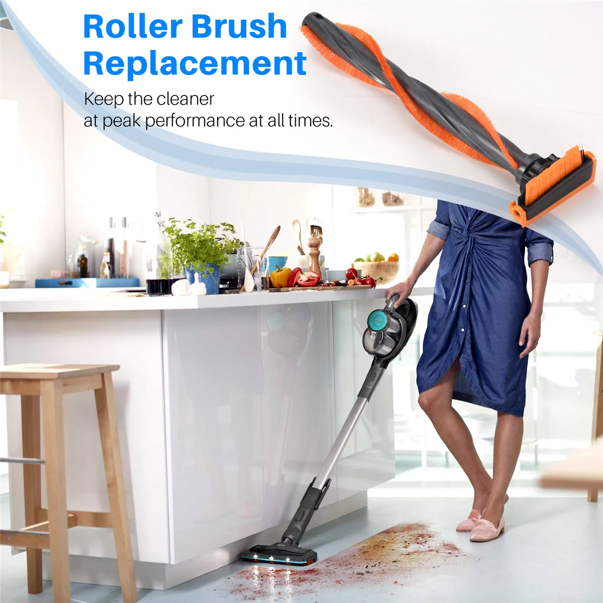 استبدال فرشاة الأسطوانة AC19 لـ Philips Speedpro Aqua، Speedpro FC6729/01، FC6728/01، FC6726/01، FC6725/01، FC6722/01