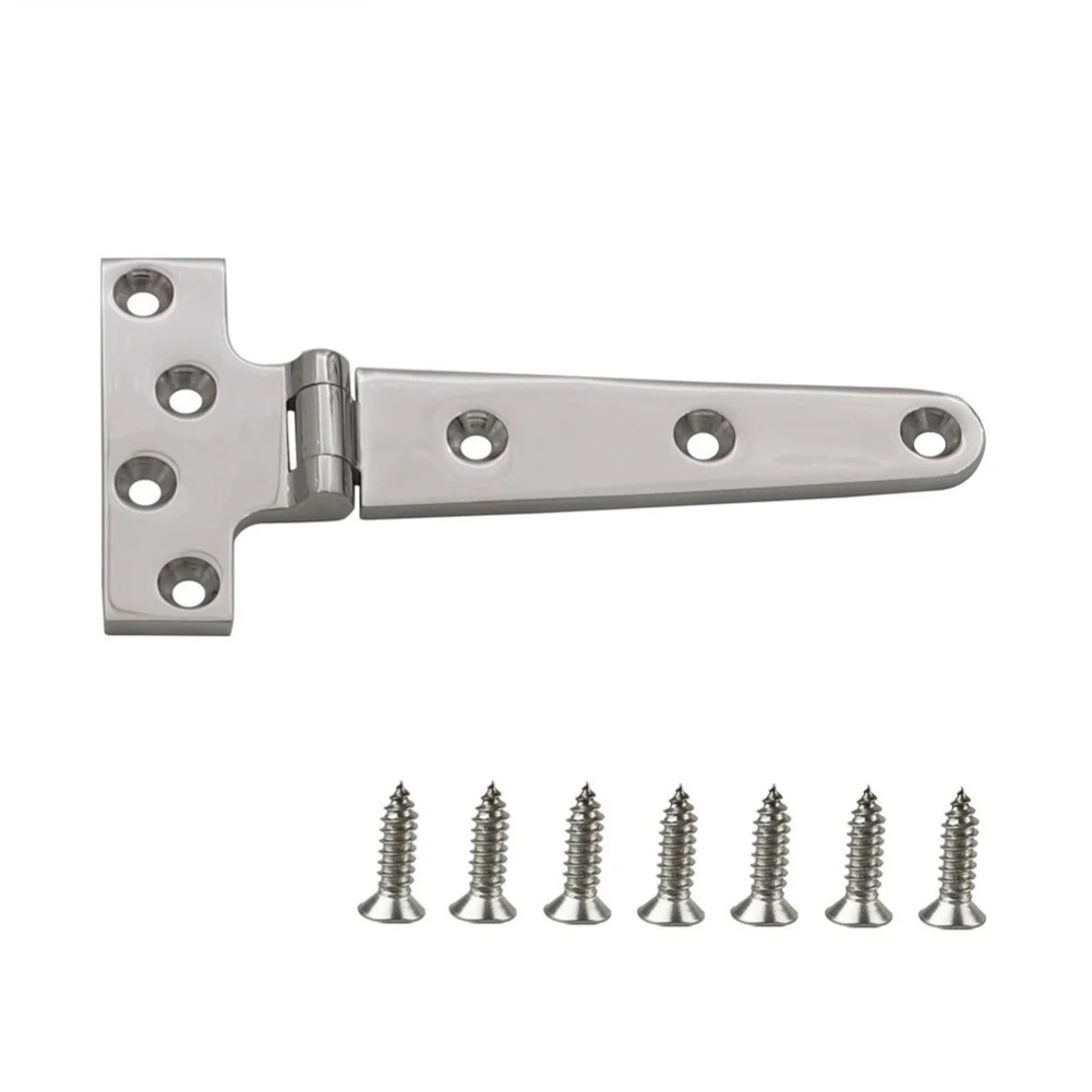 Heavy-duty Hinges For Marine For Rvs , 316 Stainless Steel T-shaped Hinges, Thickened Hinges, Heavy-duty RV Deck Hinges.