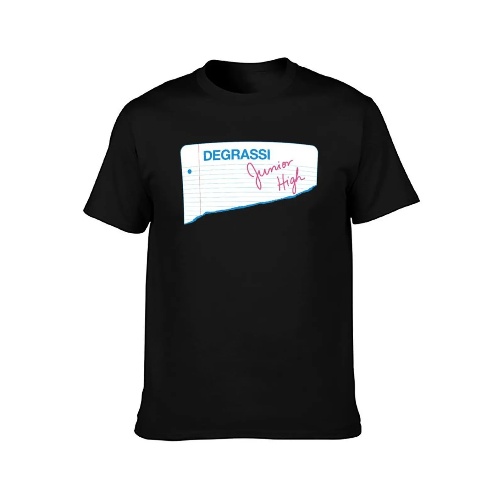 Vintage Degrassi Jr High Paper T-Shirt, Summer Casual Cotton Tee, Oversized Streetwear Tops, Vintage Graphic Print, 100% Cotton