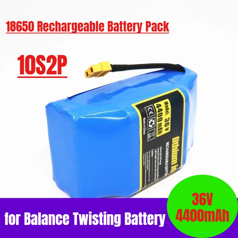

36V for Balance Twisting Battery 4400mAh 10S2P 18650 Rechargeable Battery Pack