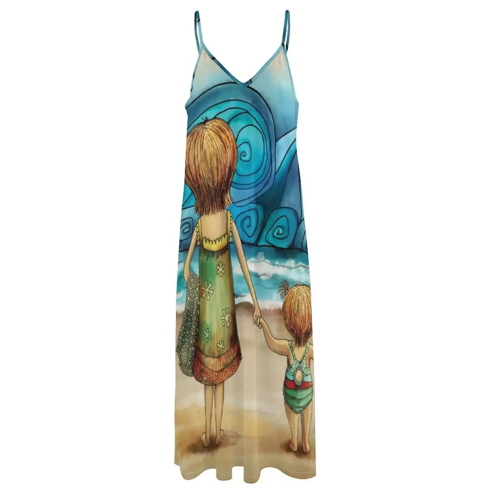 Beachcombers vestido sin mangas para mujer, ropa para mujer