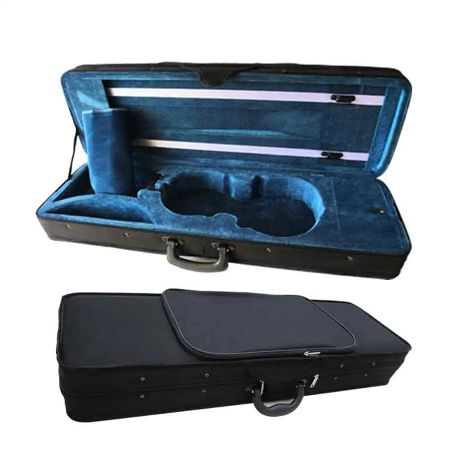 4/4 Violin Case,Portable,Sturdy with Straps Bow Holder Professional Oblong Violin Hard Case Lightweight for Travel Outdoor