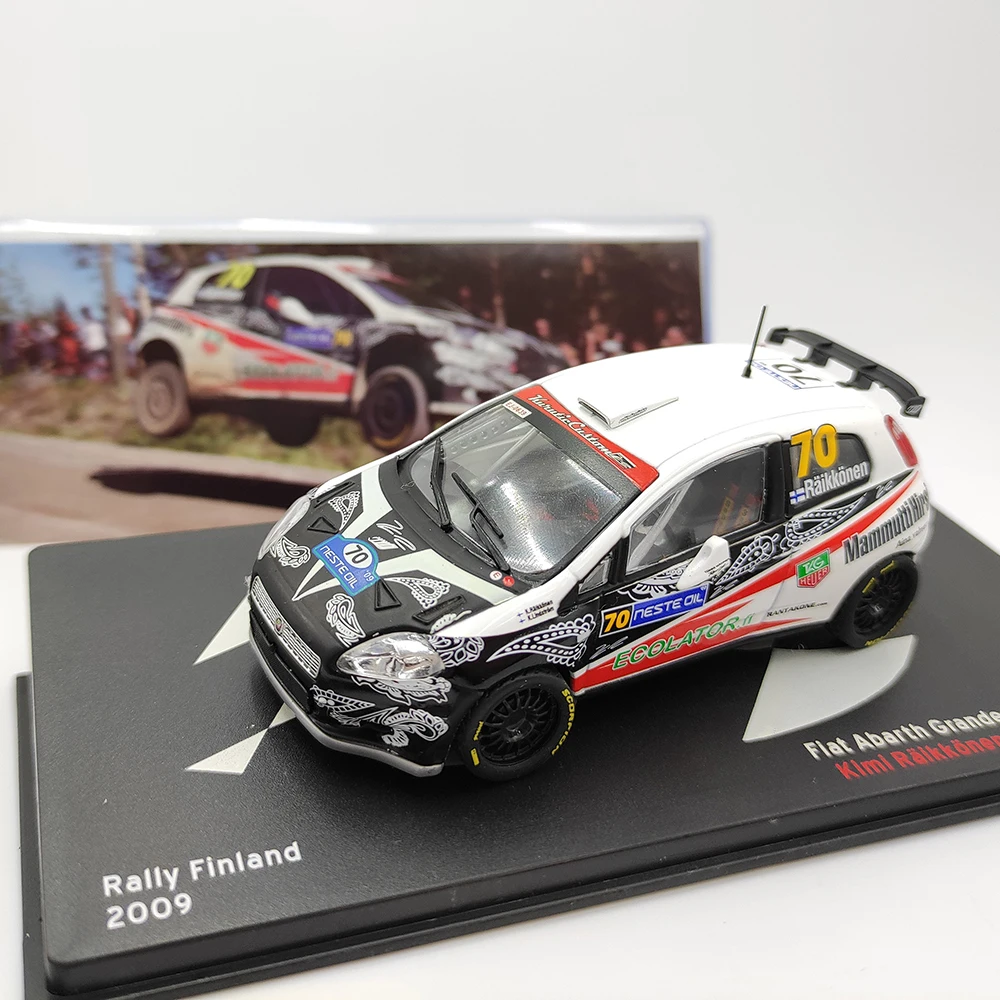 

Diecast IXO 1:43 Scale Fiat Abarth Grande Punto S2000 Rally Car Alloy Car Model Collectible Toy Gift Souvenir Display Ornament