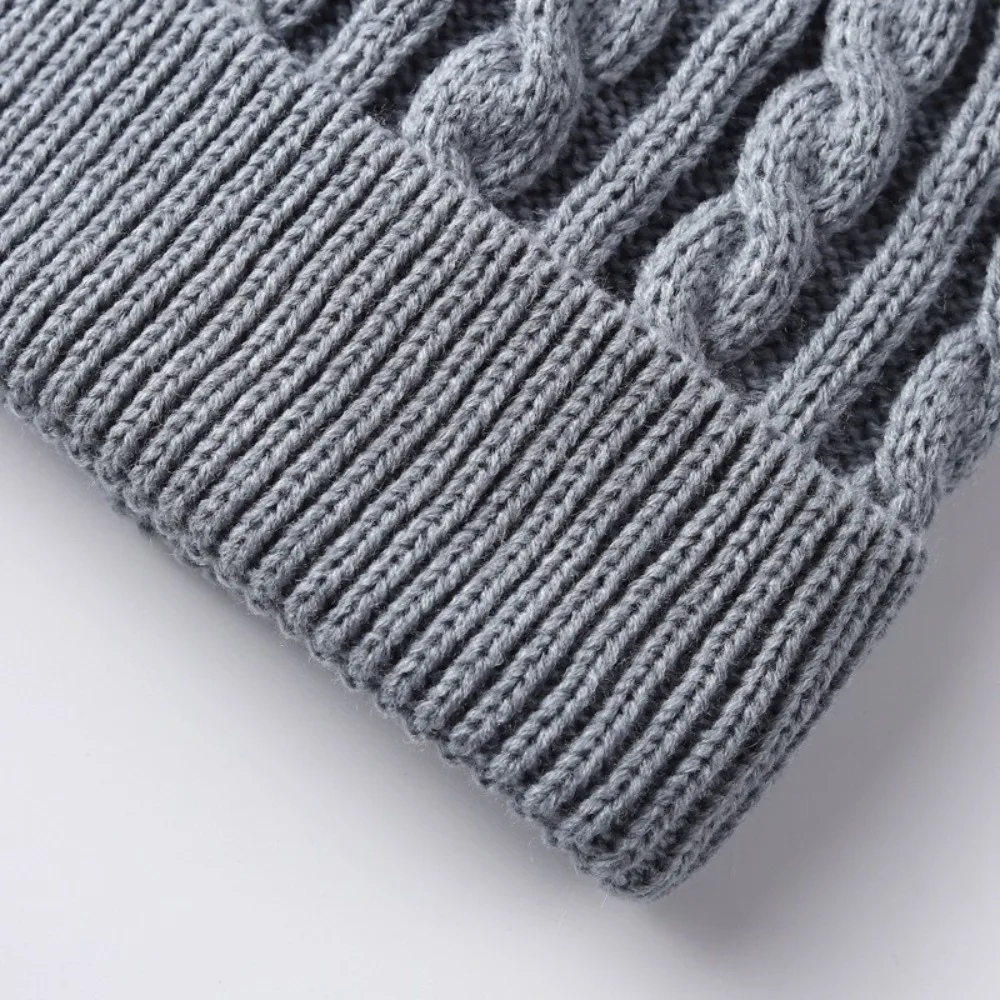 3Pcs/Set Warm Winter Hat Scarf Gloves Set Thicken Soft Scarf Neck Warmer Suit Windproof Elastic Knit Beanie Snood Set