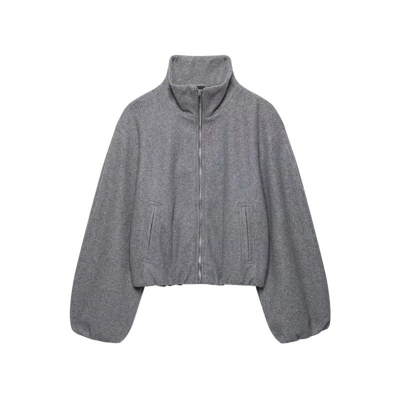 Autumn New Coat Collection European American Jacket Cross-border Women Street Fashion Soft Pilot Jacket Simple Women's Clothing