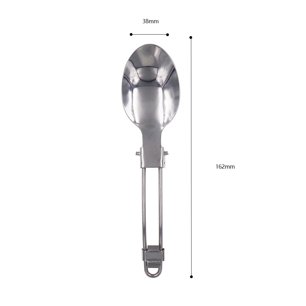 New Outdoor Stainless Steel Folded Fork Spoon Knife Picnic Camping Dinnerware Tableware