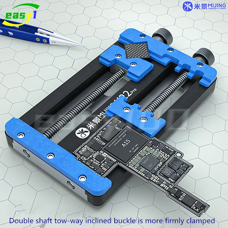 Mijing K22Pro Universal Dual-axis Fixture for Phone Motherboard Repair IC Chip Hard Disk Glue Removal Welding Clamping Jig