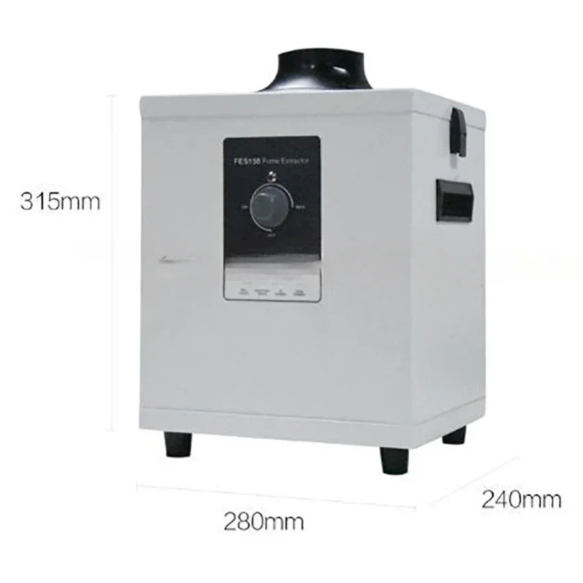 For Laser Fume Extractor FES150 Soldering Smoke Absorber Purifier HEPA for Nail Salon,DTF Shaker,Laser Engraving 110V/220V