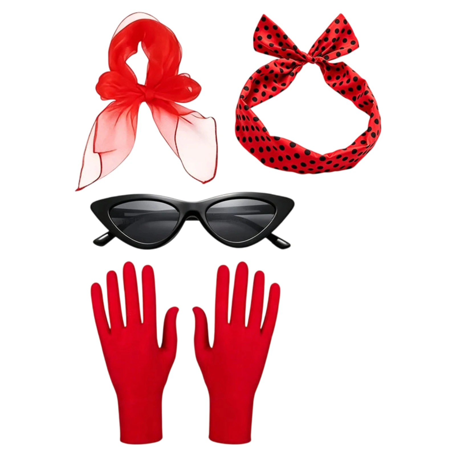 50年代 60年代 女性用コスチューム レトロパーティー衣装 - Women'S Accessories In The 60S のレビューと価格