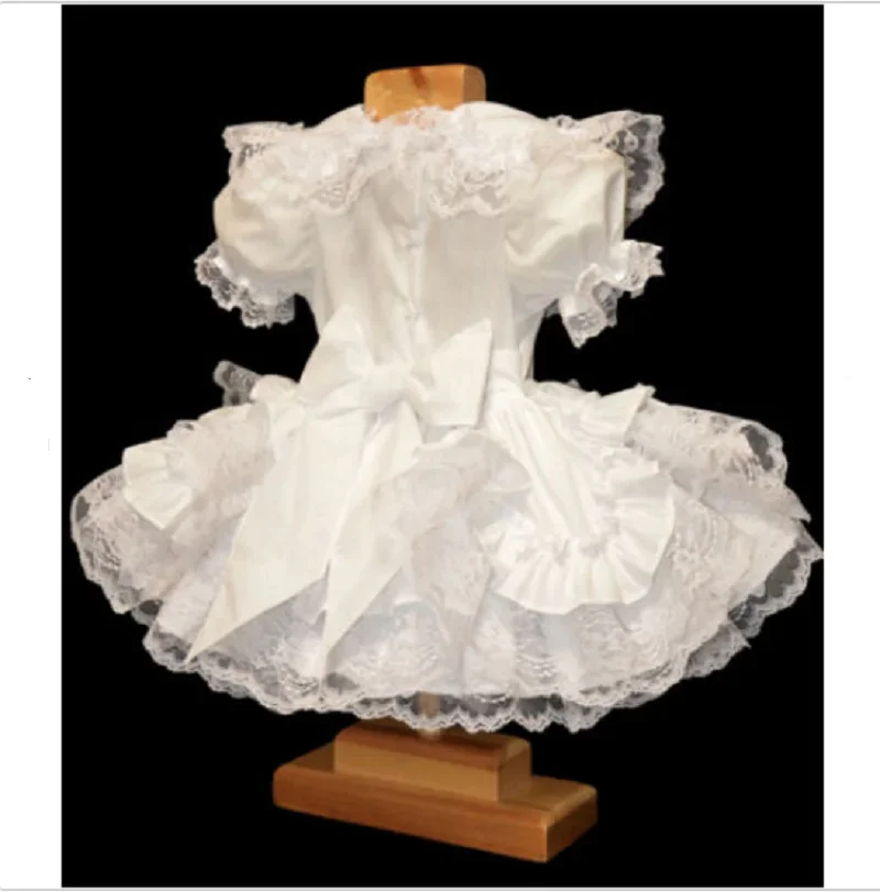 Sissy Baby Maid Mini Dress Cosplay Costume Adult Custom Multi White Carnival Set