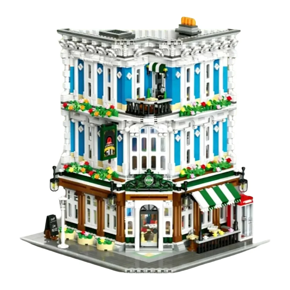 Creatieve IDEEËN 2897PCS Muziekclub Bouwstenen Street view Europese architectuur Model Baksteen Speelgoed kinderen DIY Volwassen Puzzel Geschenken - afbeelding 2