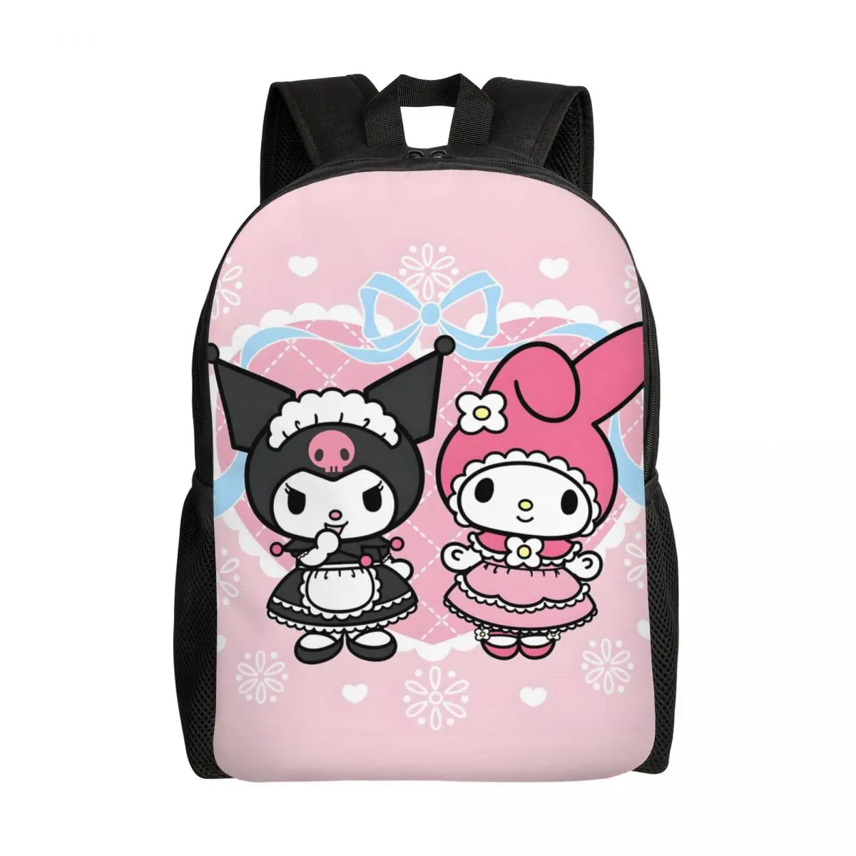 

Пользовательский дорожный рюкзак Kuromi Kawaii для мужчин и женщин, школьная сумка для ноутбука и рюкзак My Melody для студентов колледжа, сумки