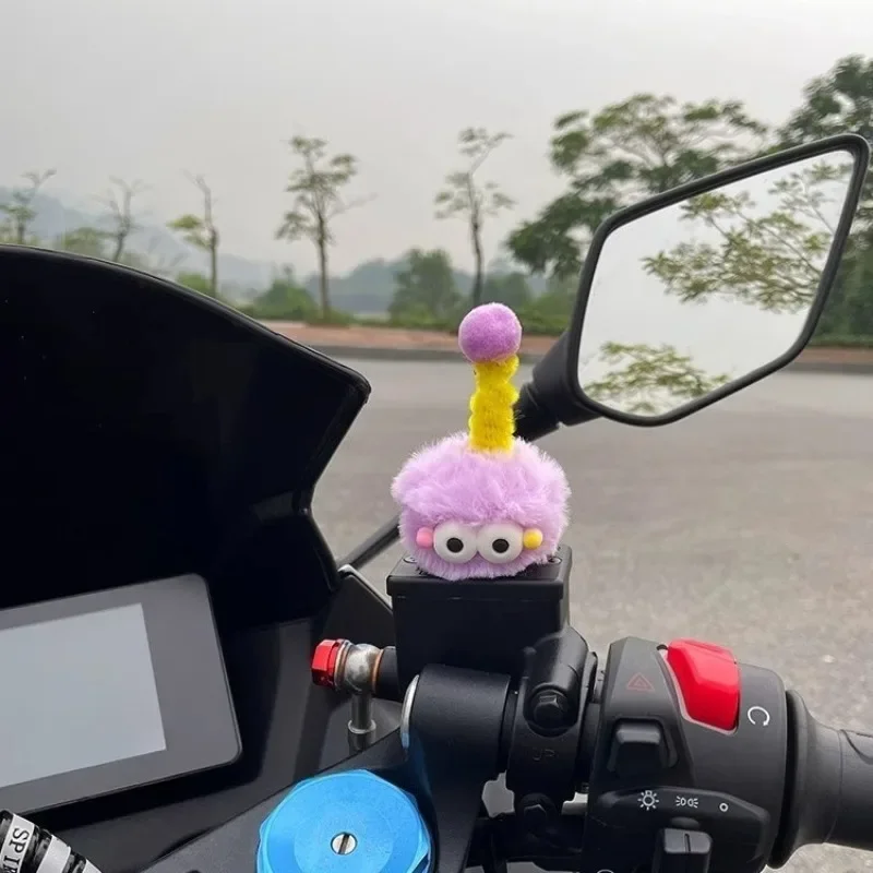 

Motorcycle Helmet Cat Ears Decoration Cute Plush Stickers Motocross Helmet Full Face Off Road Helmet Decor Cosplay Styling