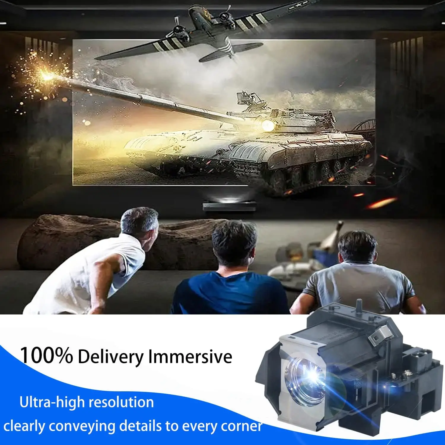 

Compatible for ELPLP39 V13H010L39 Projector Lamp with housing for EPSON EMP-TW700 EMP-TW980 EMP TW2000 HOME CINEMA1080 Projector