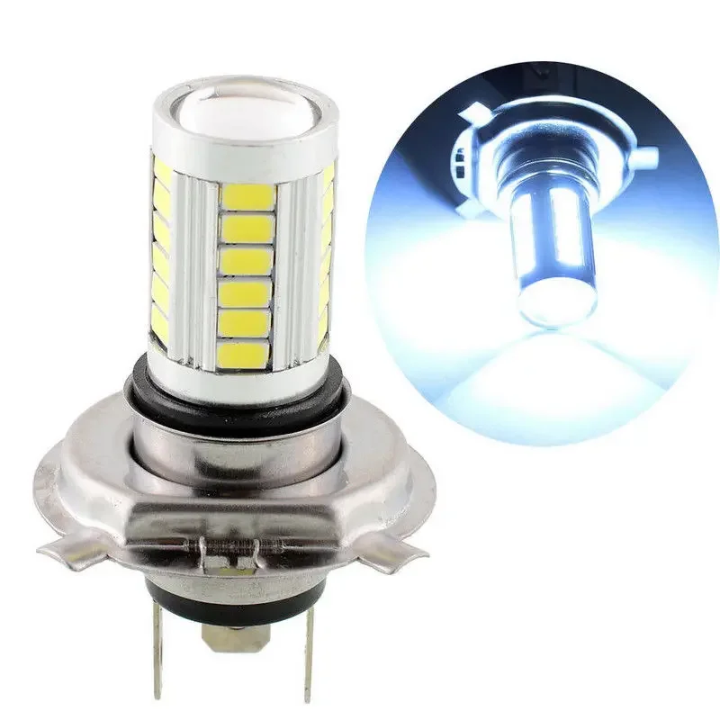 Xenplus 1pcs H4 LED Bulbs Fog Lamp 33 SMD 5730 led Car Auto Driving Lights 850lm 6000K White DC 12V Daytime Running Light