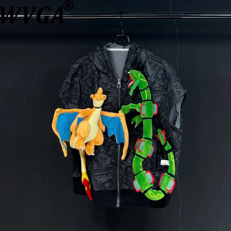 

WVGA Весна Осень Новый Мужской Tide High Street Лоскутное Модный Дизайн Джинсовый Жилет Куртки С Капюшоном Нишевые Шикарные Повседневные Пальто Ins W12370