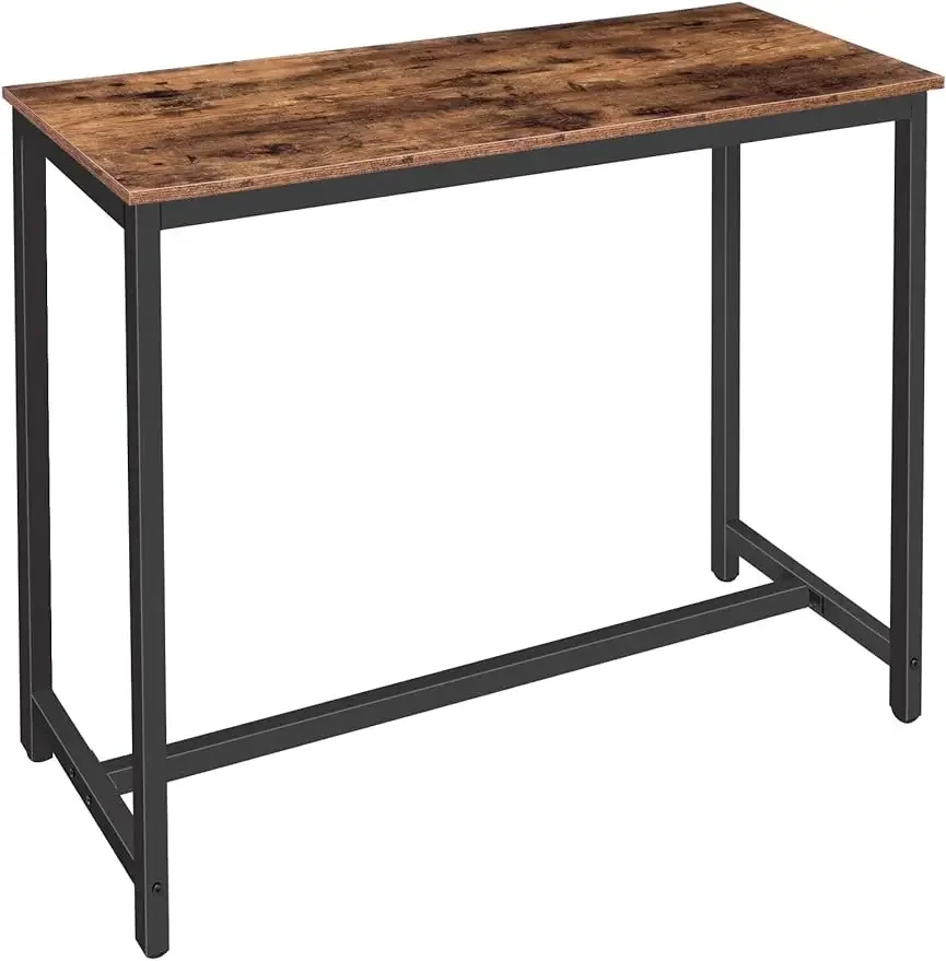 Bar Table, 47.2” Rectangular Pub Table, Dining Table for Living Room, Dining Room, Kitchen
