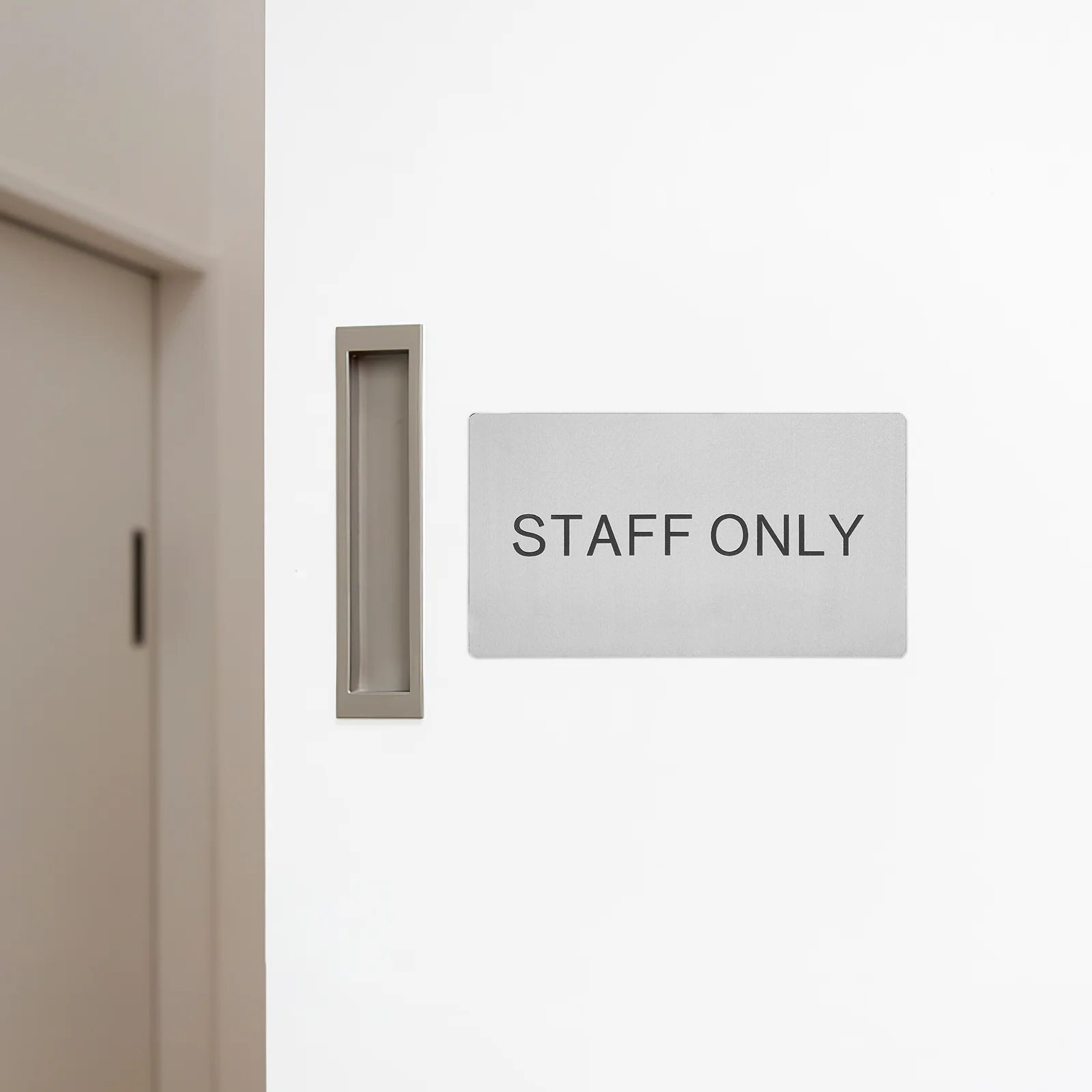Office Sign Staff Only Wall Sign For Restaurant Store Door Plate Reusable Removable Replacement Decorative Identifier