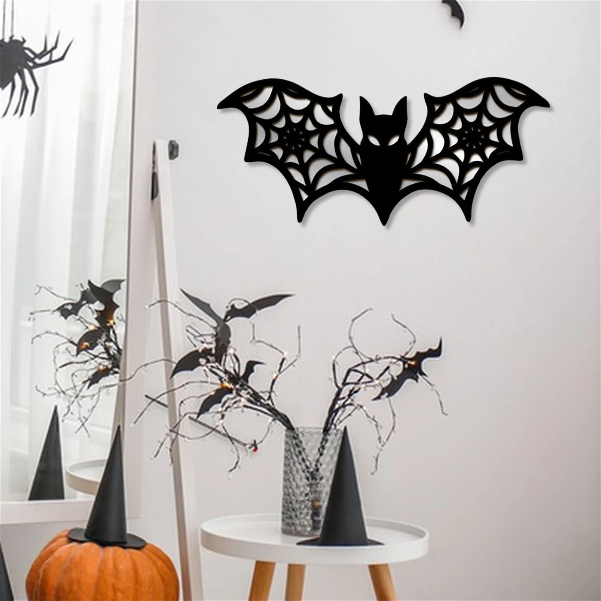 

Хэллоуин Черный Кот Декор Светящийся Кот Луна Настенное Искусство Деревянные Украшения для Жуткого Домашнего Домашнего Вечеринки Украшения