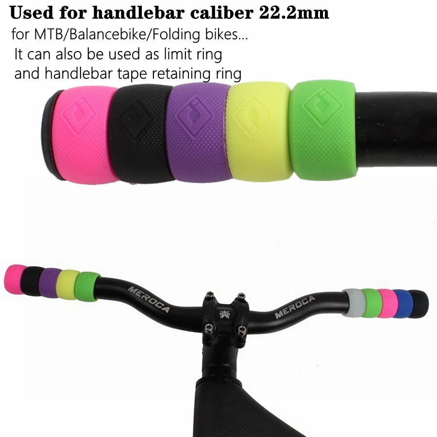 ODI Pure Silicone Handlebar Girp FNHON Folding Bike MTB Balance Bike Combination Colorful Grips Limit Ring Tape Retaining Rings