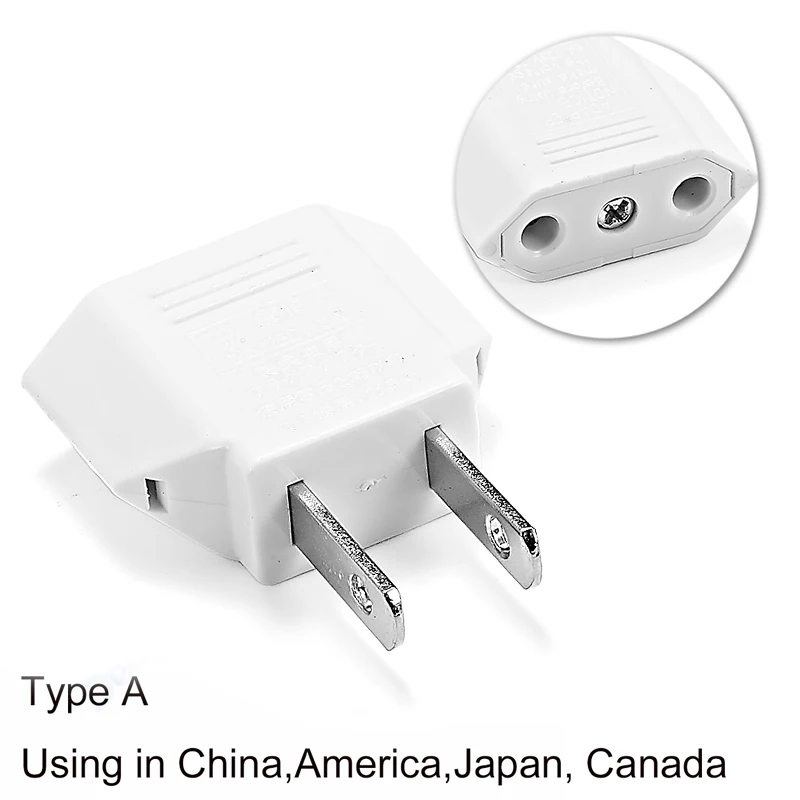 🔌 Adaptador De Viaje Universal EE. UU./Japón/China A Europa UE | C.D.R. 10g | Negro