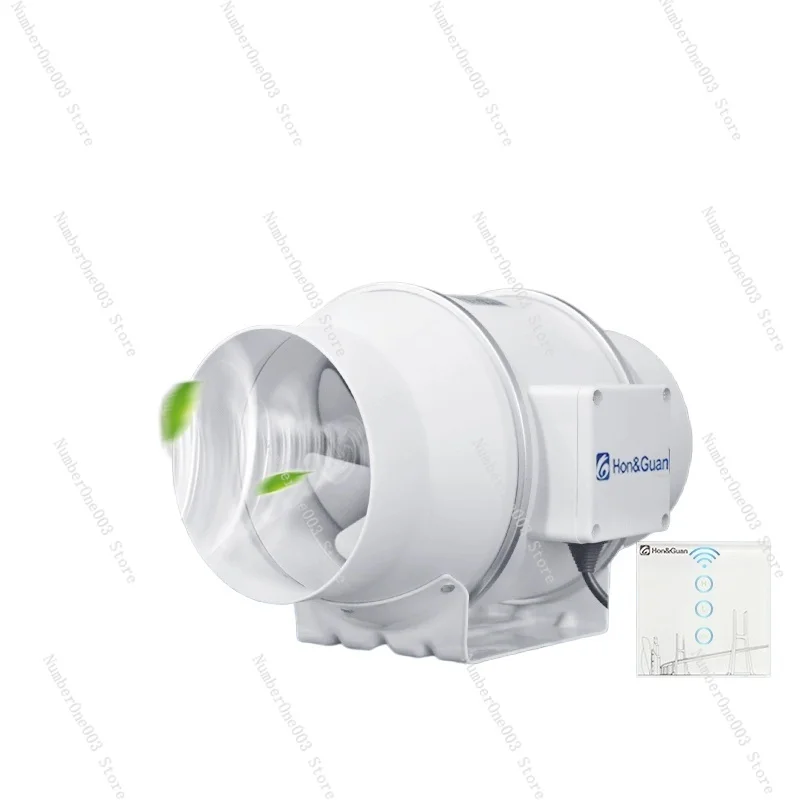 Frequency Conversion Pipeline Pressurized Exhaust Fan 6 Inch 8 Inch Kitchen Fume Exhaust Ventilation Fan Bathroom Strong Silent