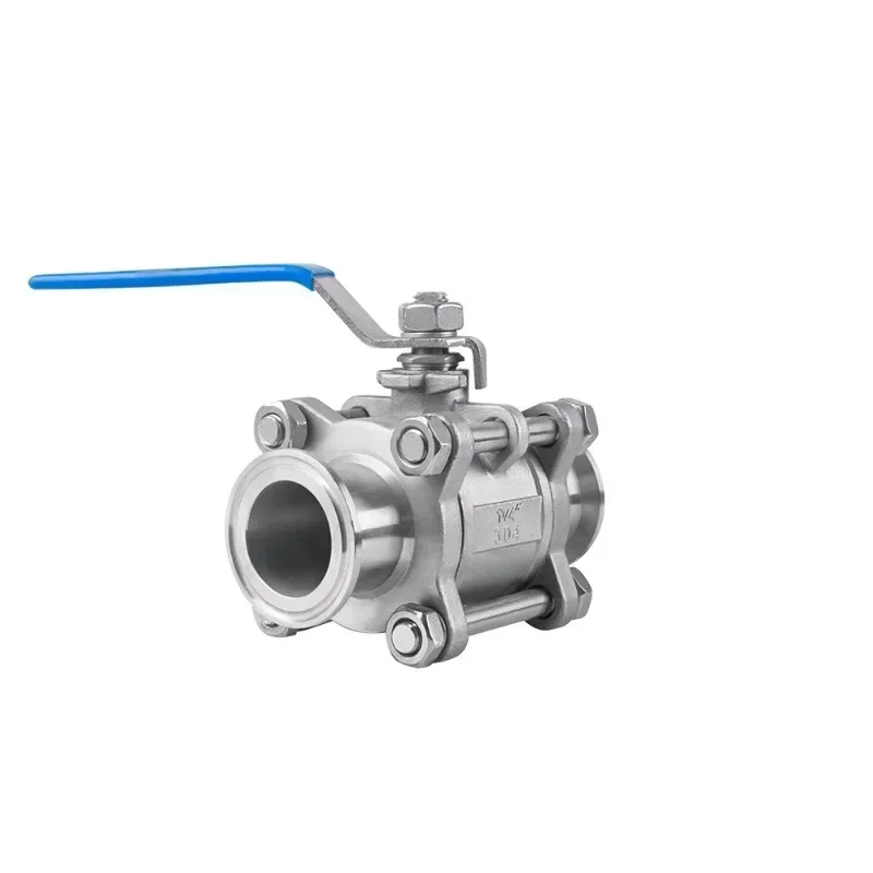 Customized Motorized Ball Valve Hygienic Food Grade Ss316l 3 Piece Tri Clamp Manual Ball Valve