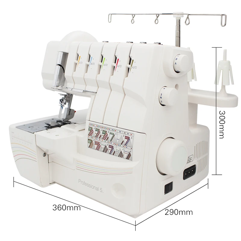 Imagem -03 - Máquina de Costura Industrial do Agregado Familiar Três-agulha Quatro-linha 105w 1300rpm 14t968dc