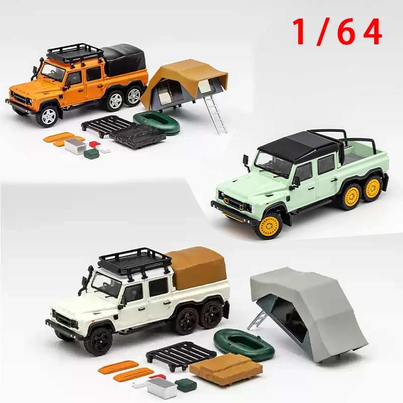 

Model Car Shop 1/64 Land Rover Defender 110 Model Car Land Rover 6x6 ORV Off-road Pickup Play Vehicles Toys for Boys Gift