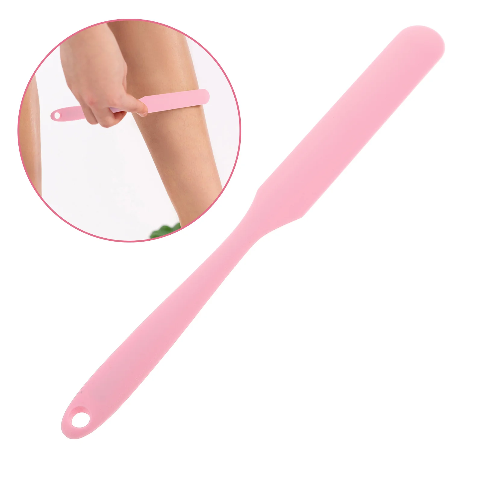 

Silicone Waxing Stick Reusable Nonstick Body Hair Removal Tool Large Area Hard Wax Applicator Women Depilation Rod Scraper