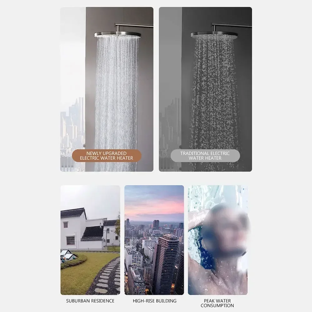 Household Wall-Mounted Constant Temperature Intelligent Instant Electric Water Heater Bath Machine Without Water Storage