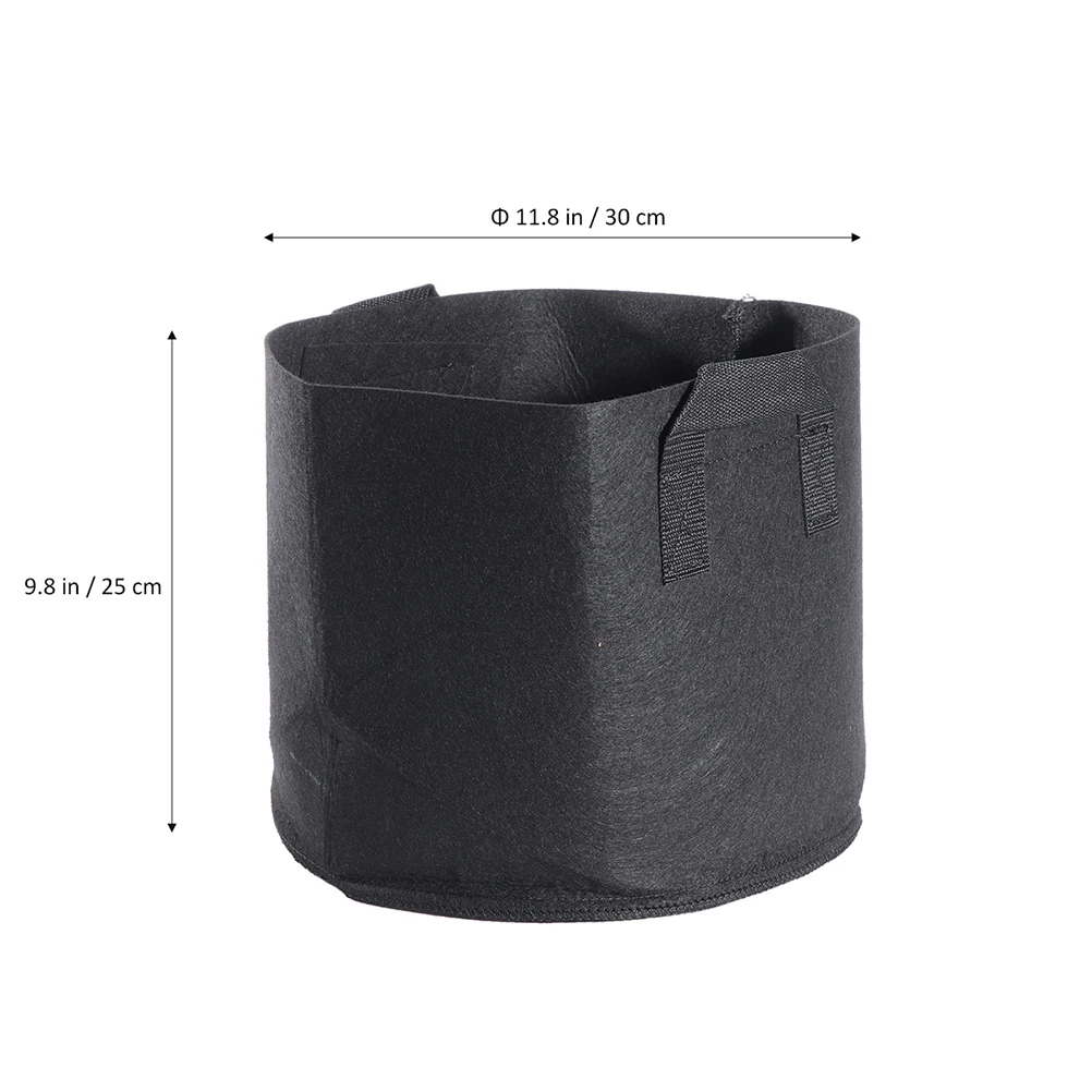 

2PCS Nursery Non woven Plant Container Aeration Pot Grow Bag Plant Grow Bag Healthy Roots Winter Warm Summer Cool Strong Fibrous