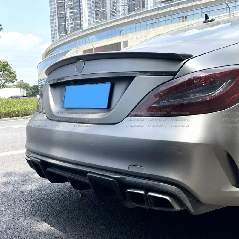 

For Mercedes CLS Class W218 2011 2012 2013 2014 15 2016 Spoiler AMG Style ABS Black Rear Trunk Lip Spoiler Body Kit Accessories