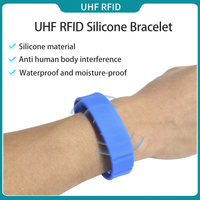 10pcs UHF RFID Wristband Anti-human Interference 18000-6C UHF Long-distance Wristband Anti-sweat Silicone Wristband Tag