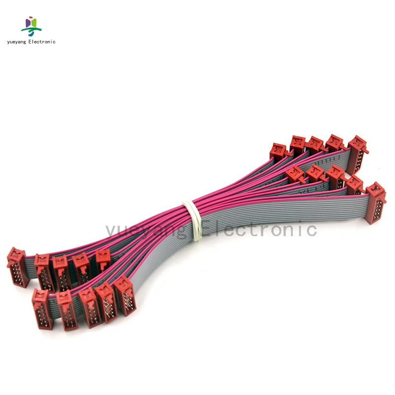 100Pcs Micro match Red IDC connector 2.54mm Wire to Board Micro Match IDC 4P 6P 8P 10P 12P 14P 16P 20P 24P 26P