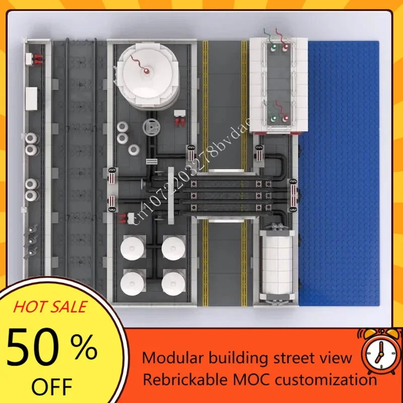 1840PCS Octan terminal Modulaire MOC Creatieve street view Model Bouwstenen Architectuur DIY Onderwijs Assemblage Model Speelgoed Cadeau
