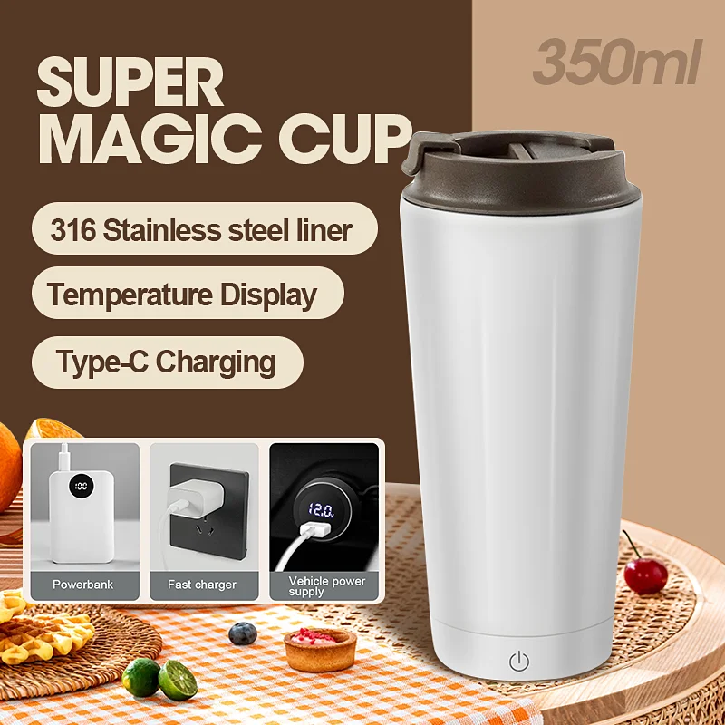 350ml Portable Small Electric Kettle Office Kettle Type-C USB Mini Insulated Travel Water Bottle Winter Kettle Cup Gift