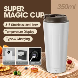 350ml Portable Small Electric Kettle Office Kettle Type-C USB Mini Insulated Travel Water Bottle Winter Kettle Cup Gift