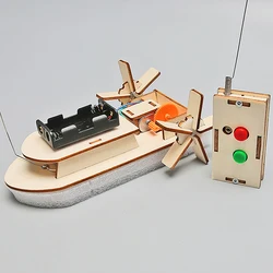DIY Science Toys Remote Control Boat Kids STEM Educational Experiment Puzzle Toy For Children Development