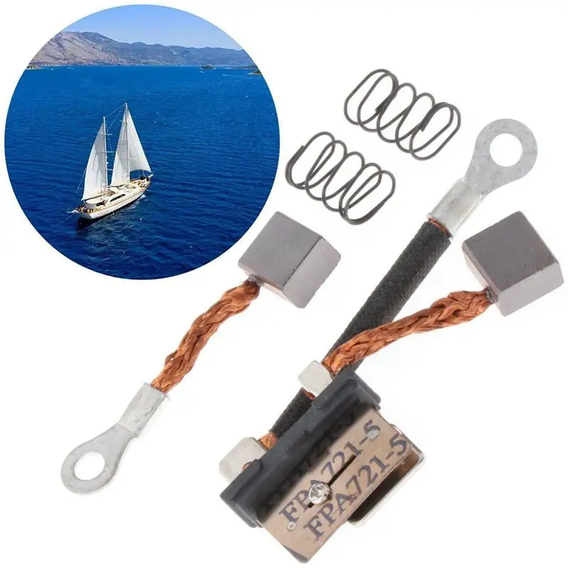 Eco-Friendly 63P-82181 Carbon Brush Set For Outboard Motor 2T & 4T 115HP 150HP Trim Tilt Motor 62X-4386K 63P-43892-10